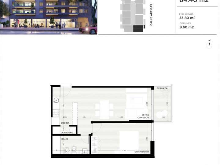 Apartamento en venta en Tres Cruces, Montevideo