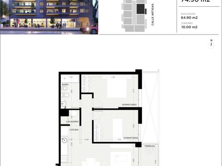 Apartamento en venta en Tres Cruces, Montevideo