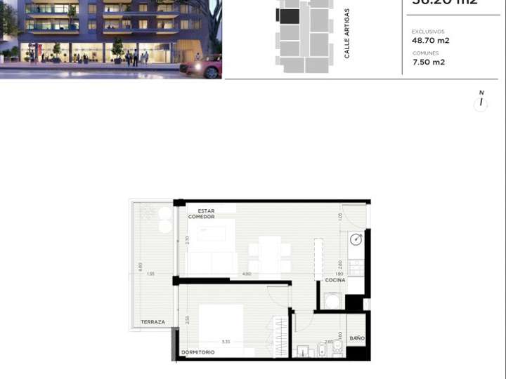 Apartamento en venta en Tres Cruces, Montevideo