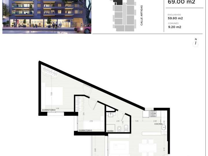 Apartamento en venta en Tres Cruces, Montevideo