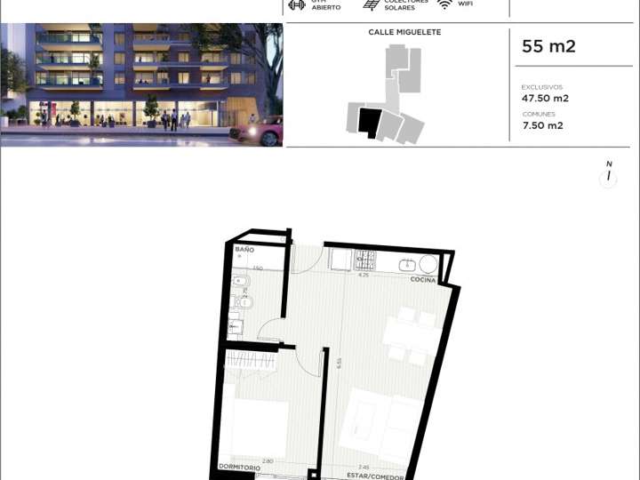 Apartamento en venta en Tres Cruces, Montevideo