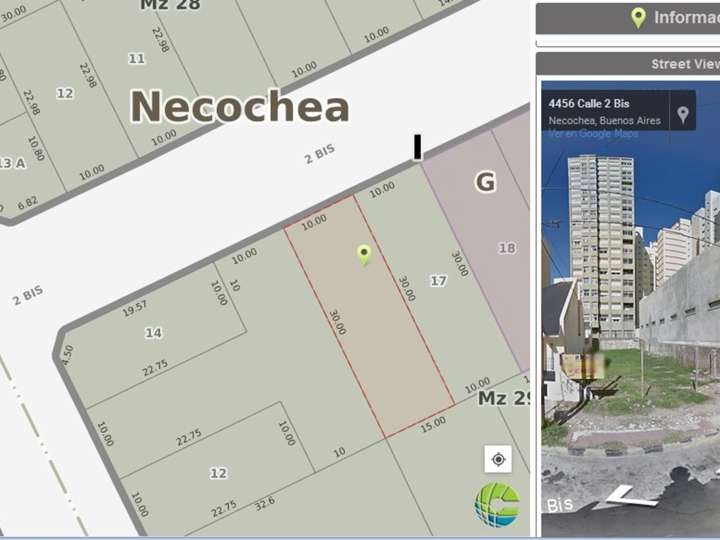 Terreno en venta en Calle 2 Bis, 4500, Necochea