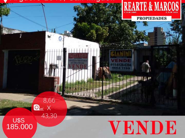 Terreno en venta en Coronel L. M. Argüero, 1046, Buenos Aires