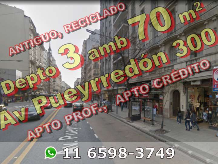 Departamento en venta en Avenida Pueyrredón, Ciudad Autónoma de Buenos Aires