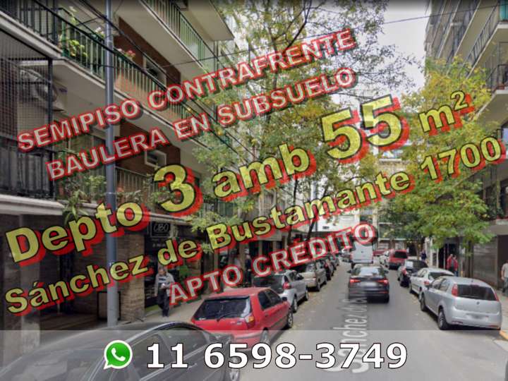 Departamento en venta en Sánchez de Bustamante, 1678, Ciudad Autónoma de Buenos Aires