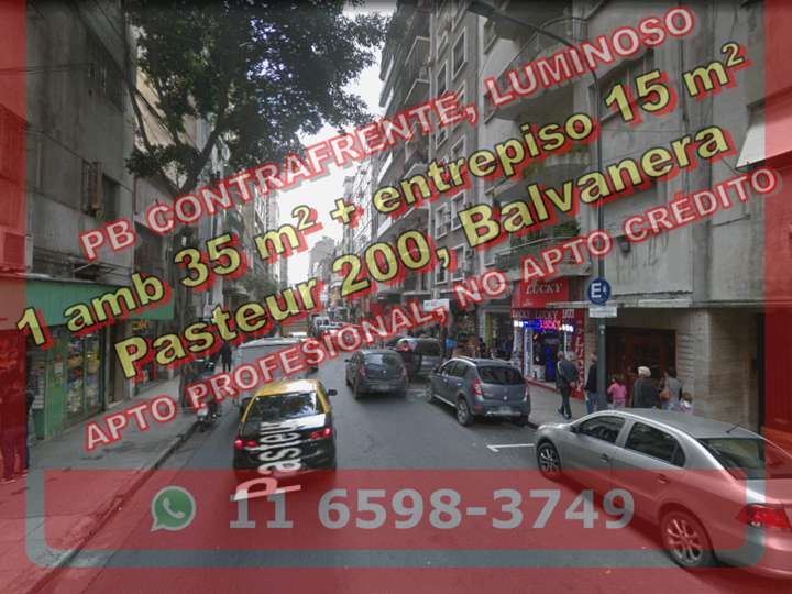 Departamento en venta en Pasteur, 235, Ciudad Autónoma de Buenos Aires