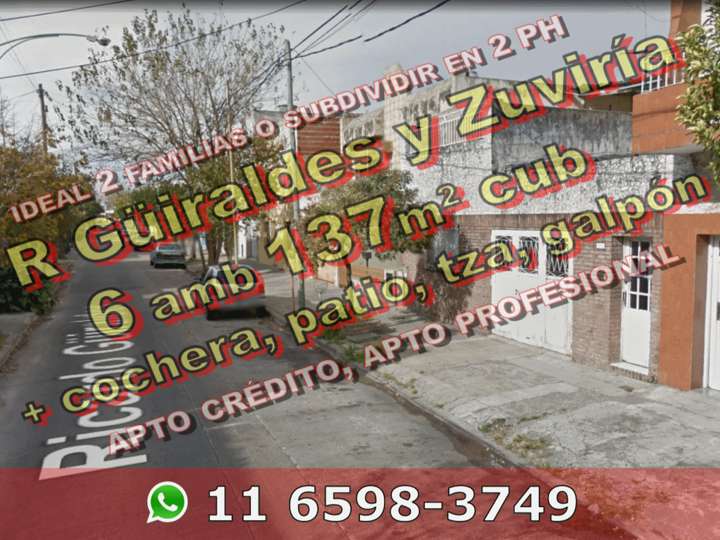 Casa en venta en Zuviría, 5435, Ciudad Autónoma de Buenos Aires