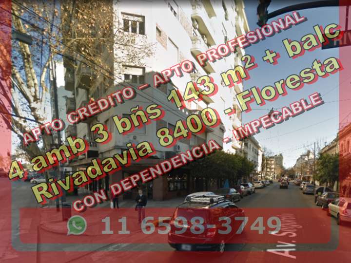 Departamento en venta en Avenida Rivadavia, 8400, Ciudad Autónoma de Buenos Aires