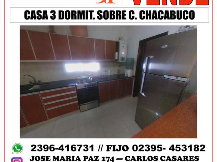 Casa en venta en Chacabuco, Carlos Casares