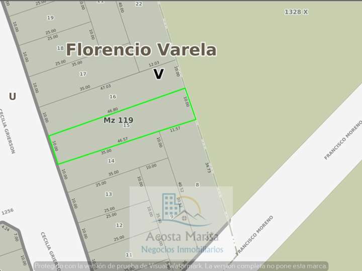 Terreno en venta en Calle 1256  (ex39), Ingeniero Juan Allan