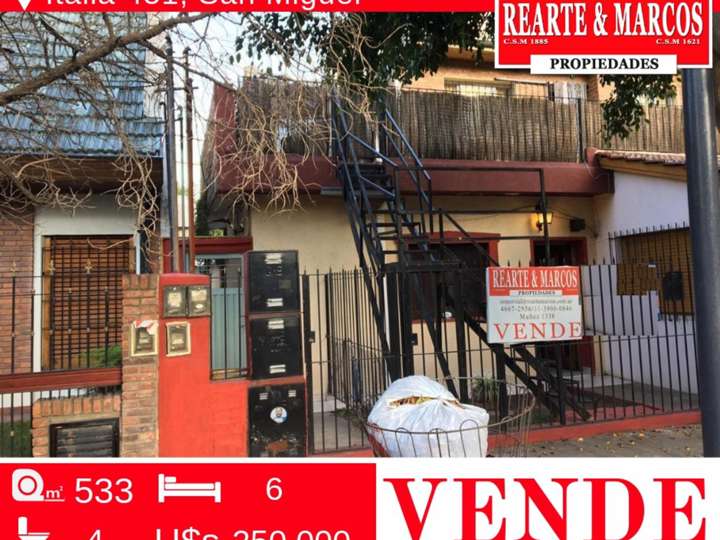 Casa en venta en Italia, Buenos Aires
