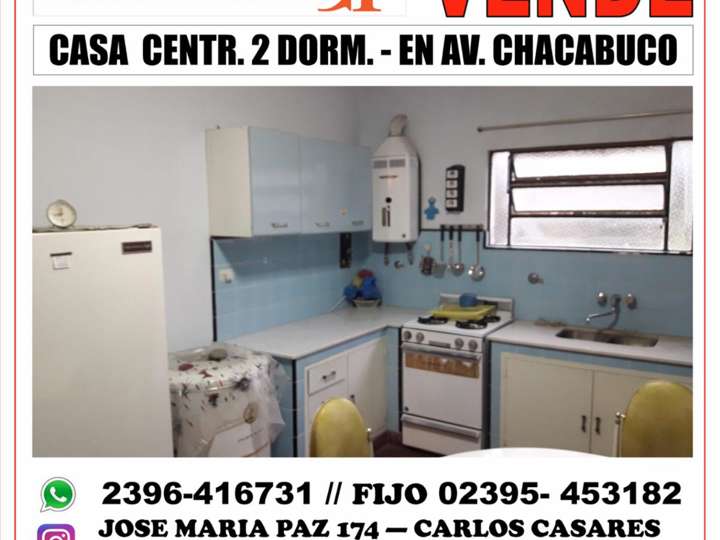 Casa en venta en Chacabuco, 137, Carlos Casares