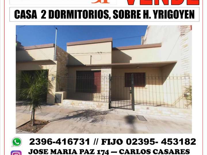 Casa en venta en Hipólito Yrigoyen, 847, Carlos Casares