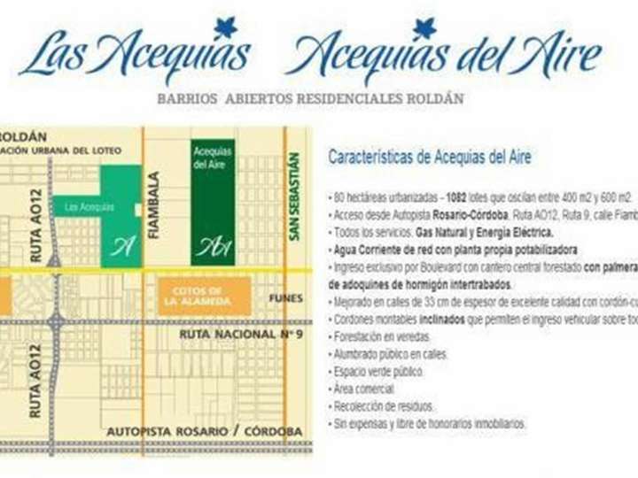 Terreno en venta en Onas, 1937, Roldán