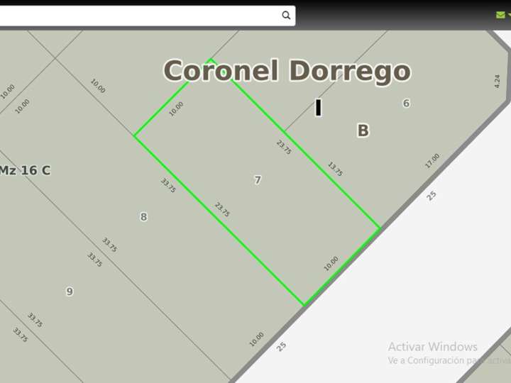 Terreno en venta en Partido de Coronel Dorrego, Buenos Aires