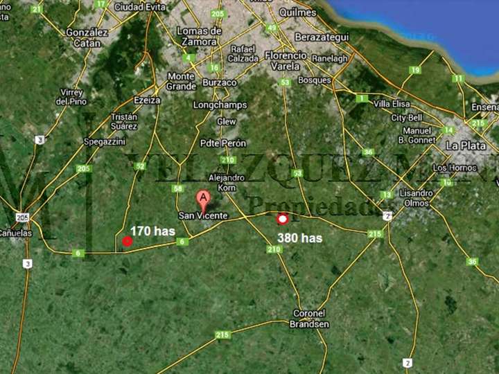 Terreno en venta en Ruta Provincial 6 Gobernador Antonio Francisco Cafiero, San Vicente