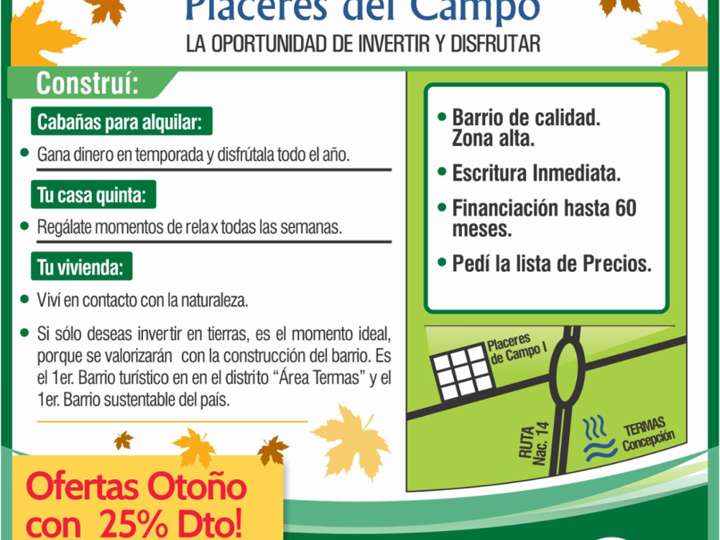 Terreno en venta en Ruta Provincial 1, La Pampa