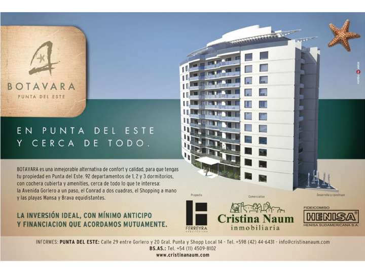 Apartamento en venta en Biarritz, Punta Del Este