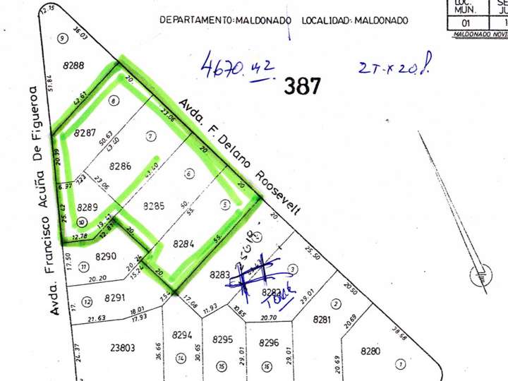 Terreno en venta en Maldonado