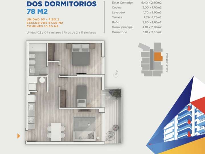 Apartamento en venta en Tres Cruces, Montevideo