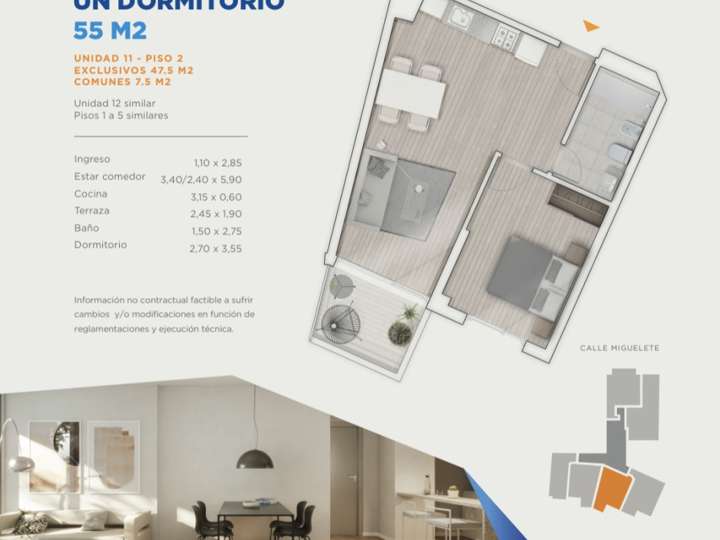Apartamento en venta en Tres Cruces, Montevideo