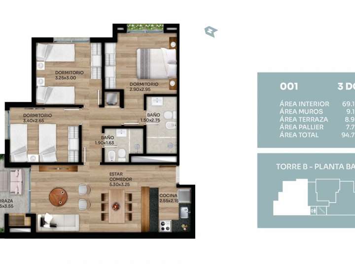 Apartamento en venta en Reyes, Montevideo