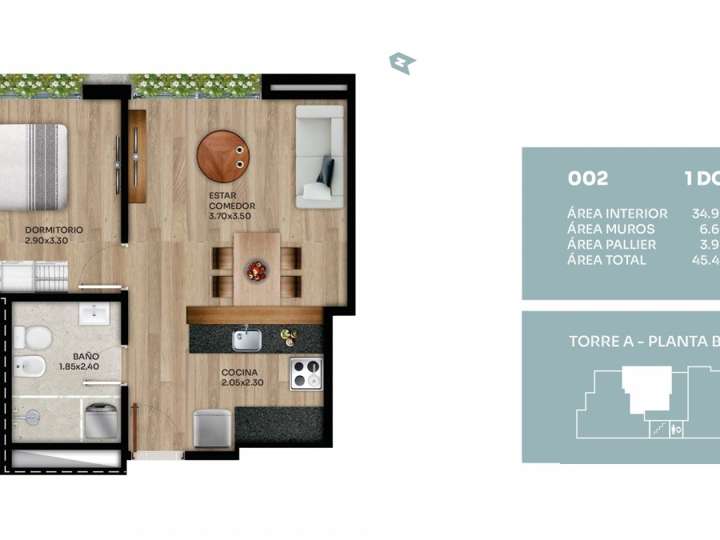 Apartamento en venta en Reyes, Montevideo