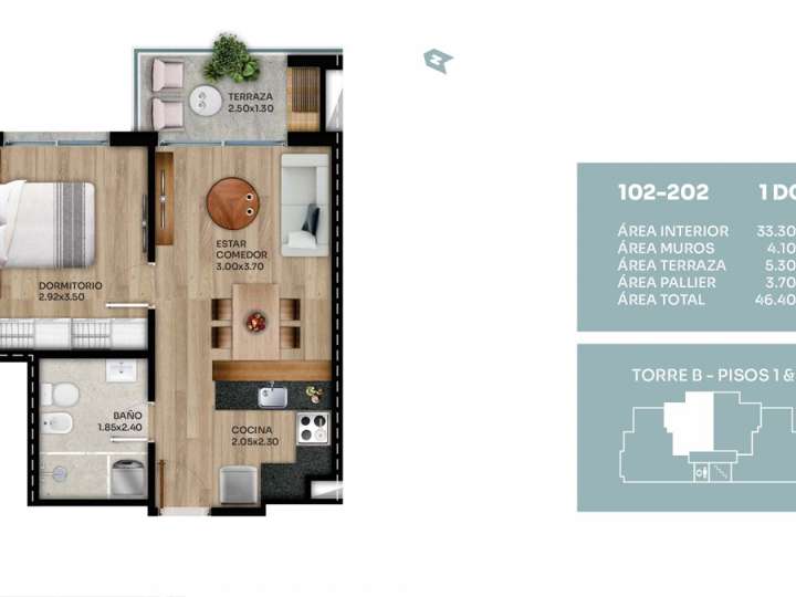 Apartamento en venta en Reyes, Montevideo