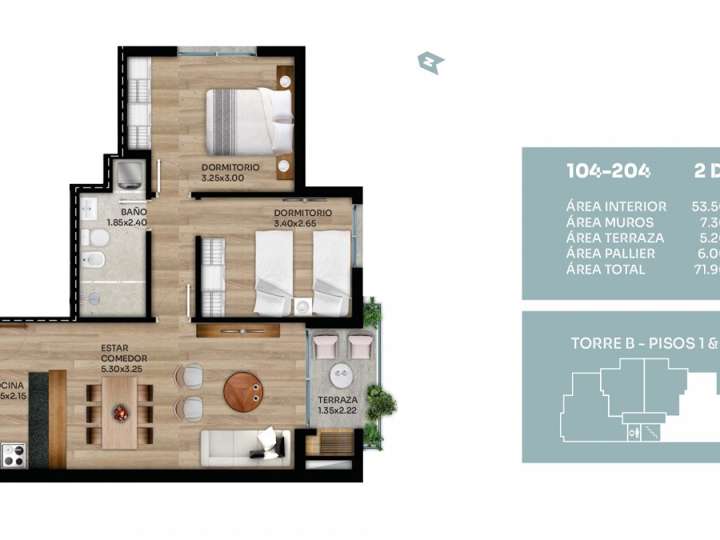 Apartamento en venta en Reyes, Montevideo