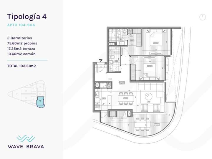 Apartamento en venta en Punta Del Este