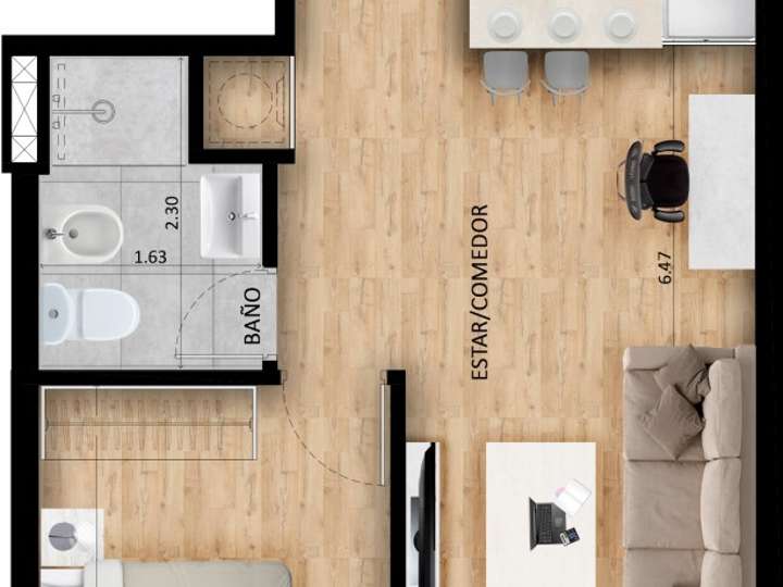 Apartamento en venta en Cordón, Montevideo