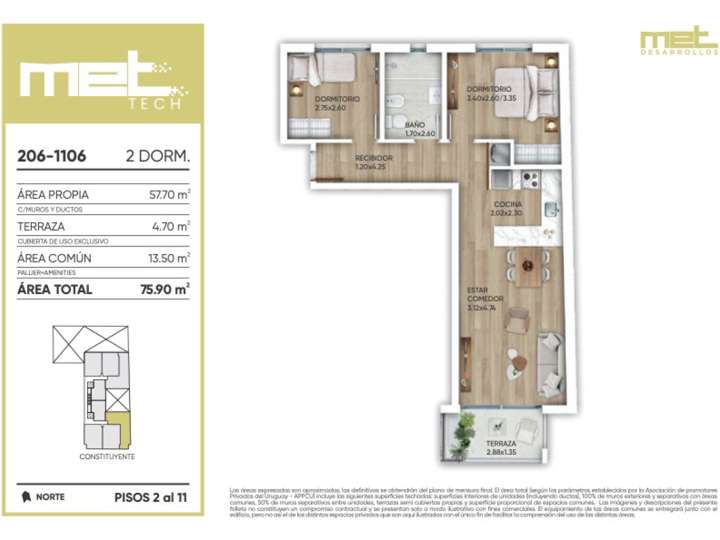 Apartamento en venta en Constituyente, Montevideo