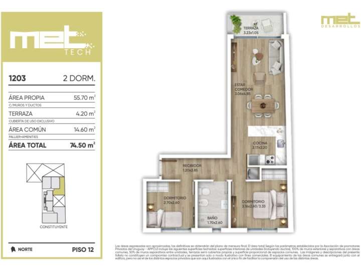 Apartamento en venta en Constituyente, Montevideo