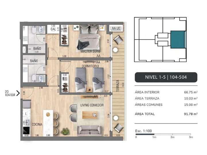 Apartamento en venta en Punta Del Este