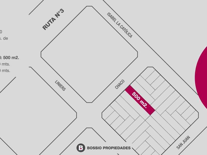 Terreno en venta en 75 bis - Chaco, 550, Tres Arroyos