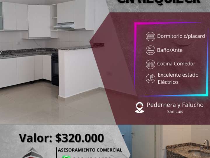 Departamento en alquiler en Falucho, 900, San Luis