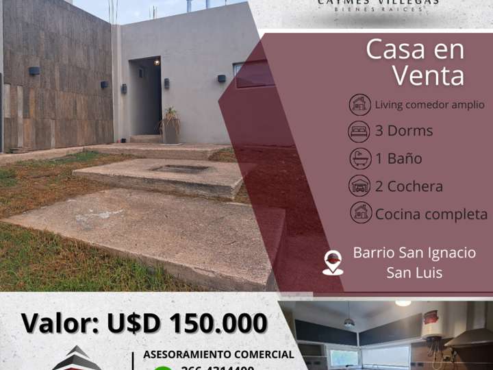 Casa en venta en Juan Martín de Pueyrredón, San Luis