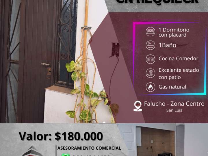 Departamento en alquiler en Falucho, 1026, San Luis