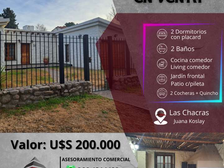 Casa en venta en Los Horneros, San Luis