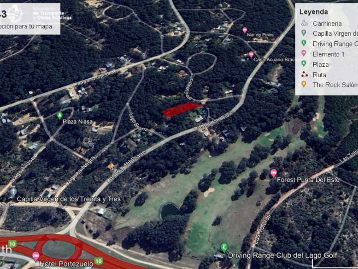 Terreno en venta en Lago Comachio, Maldonado