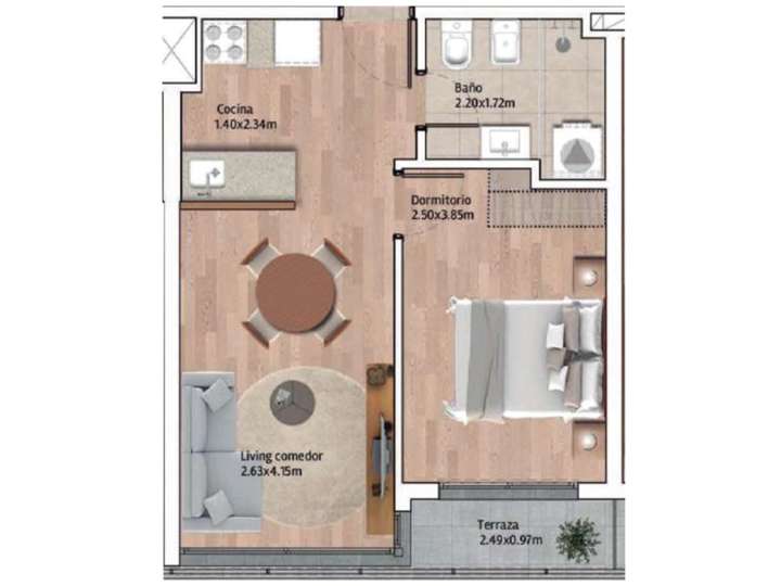 Apartamento en venta en Coronel Federico Brandsen, Montevideo