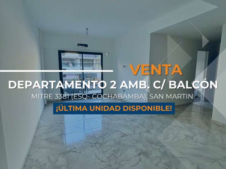 Departamento en venta en 54 - Bartolomé Mitre, 3393, General San Martín