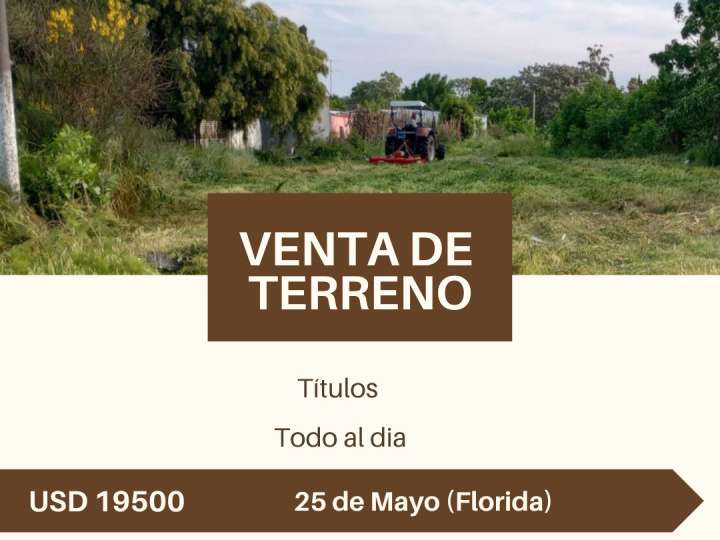 Terreno en venta en 25 de Mayo, Florida