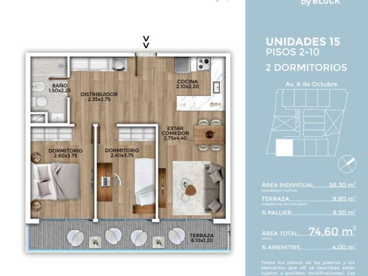 Apartamento en venta en La Blanqueada, Montevideo