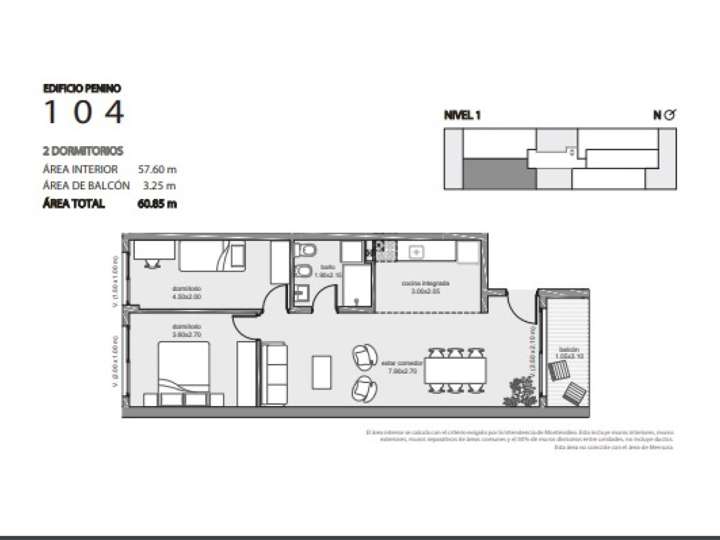 Apartamento en venta en Escocia, Montevideo