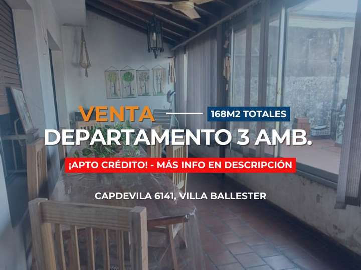 Departamento en venta en 33 - Capdevilla, 6139, Villa Ballester