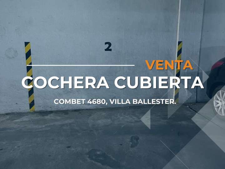 Cochera en venta en 47 - Combet, 4686, Villa Ballester