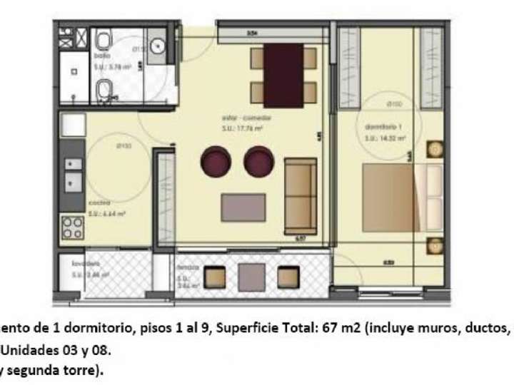 Apartamento en venta en Barrio Sur, Montevideo