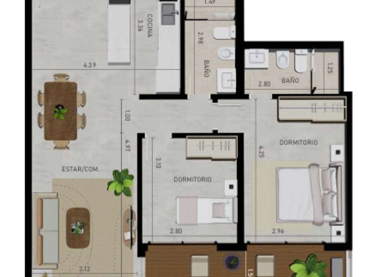 Apartamento en venta en Pilcomayo, Punta Del Este