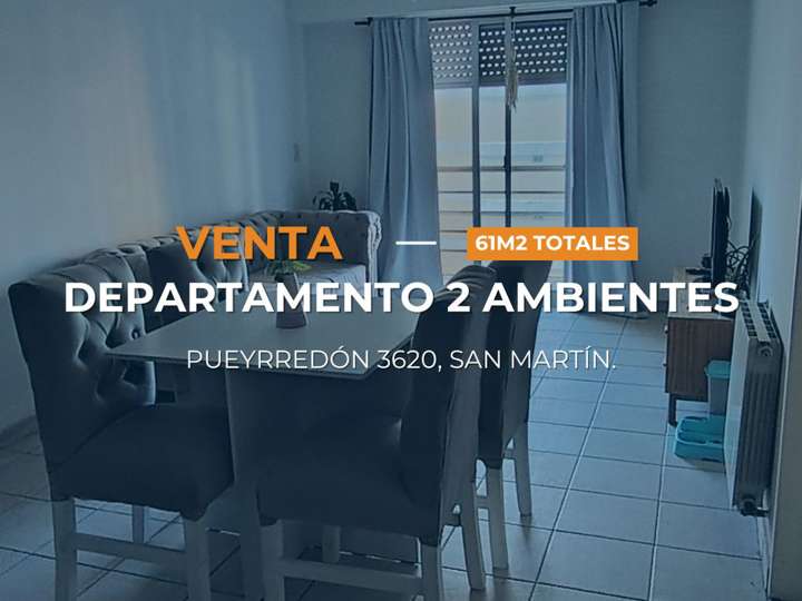 Departamento en venta en 58 - General Juan Martín de Pueyrredón, 3624, Ciudad del Libertador General San Martín